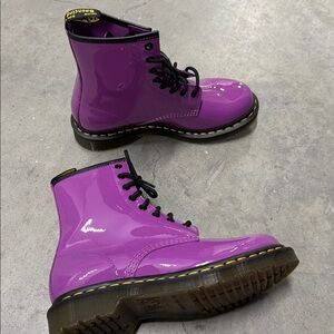 Dr. Martens Purple Combat Boots